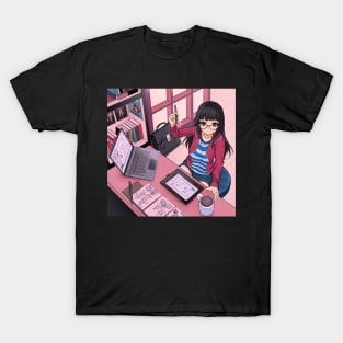 Mangaka Girl T-Shirt